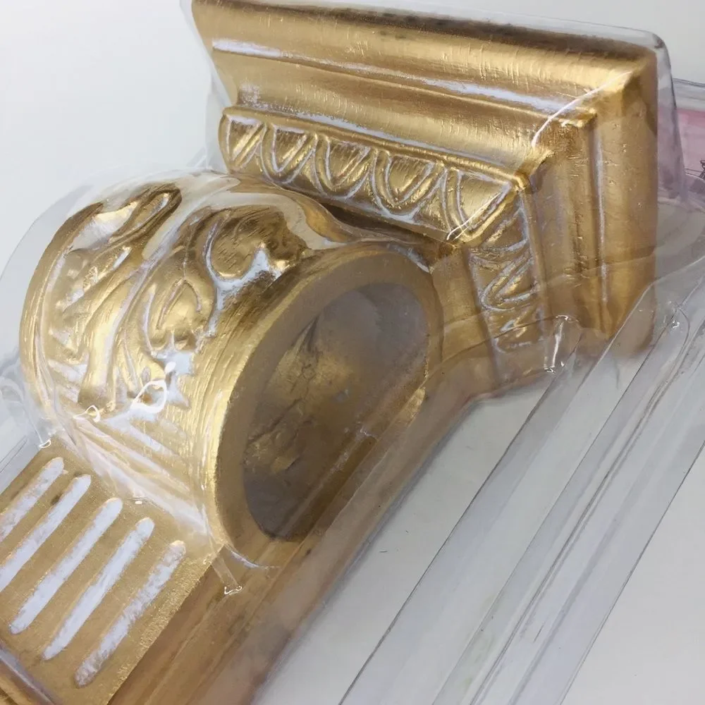 Kirsch Oak Decorative Sconce Victorian Washed Gold